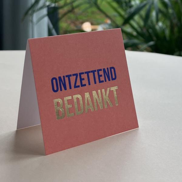 Cadeaukaartje BEDANKT