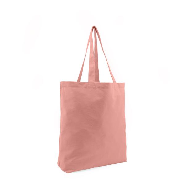 Grote katoenen shopper tas met felgekleurde opdruk