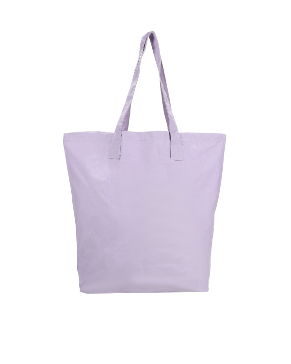 Grote katoenen shopper tas met felgekleurde opdruk